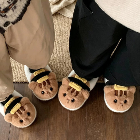 Sushi Cat Plush Indoor Slippers