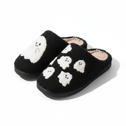 Mini Ghost Fuzzy Slippers