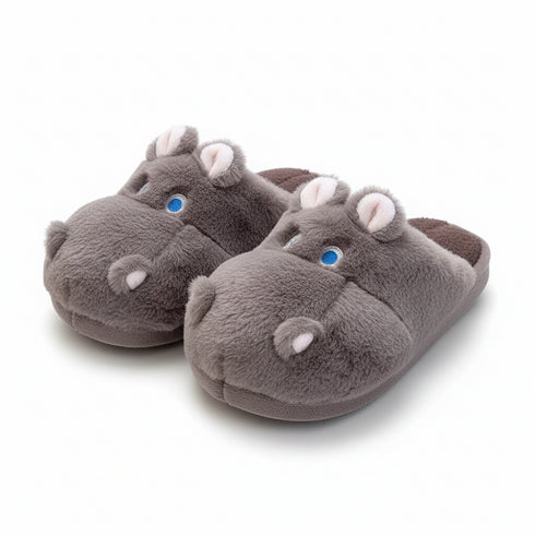 Snuggly Hippo Slippers