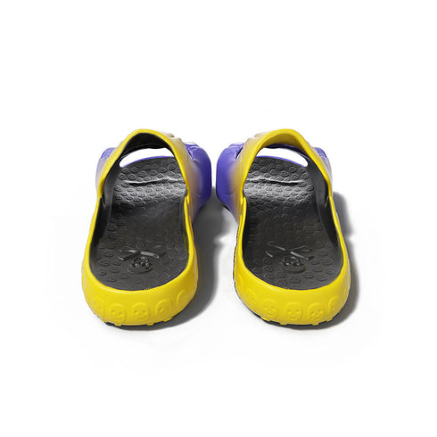 Skull Slides - Purple and Yellow Gradient