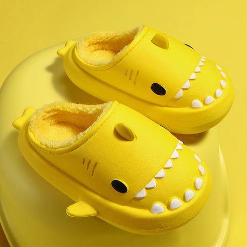 Sharkicks Basic - Invierno, Pantuflas de Tiburón Niños, Tacón Abierto