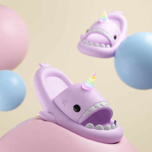 Sharkicks Basic - 獨角獸鯊魚拖鞋
