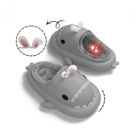 Sharkicks Basic - Mùa Đông, Dép Cá Mập Thỏ, Hở Gót