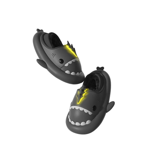 Sharkicks Basic - Winter Lightning Dragon Heel-covered Shark Slippers
