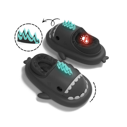 Sharkicks Basic - Winter Nuclear Kaiju Heel-covered Shark Slippers
