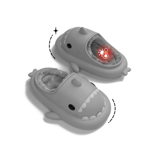 Sharkicks Basic - Hiver, Chaussons Requins, Talon Ouvert