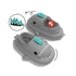 Sharkicks Basic - Winter Nuclear Kaiju Heel-covered Shark Slippers