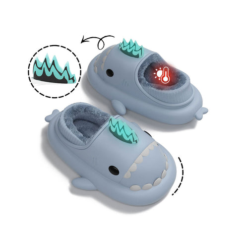 Sharkicks Basic - Winter Nuclear Kaiju Heel-covered Shark Slippers