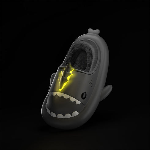 Sharkicks Basic - Winter Lightning Dragon Heel-covered Shark Slippers