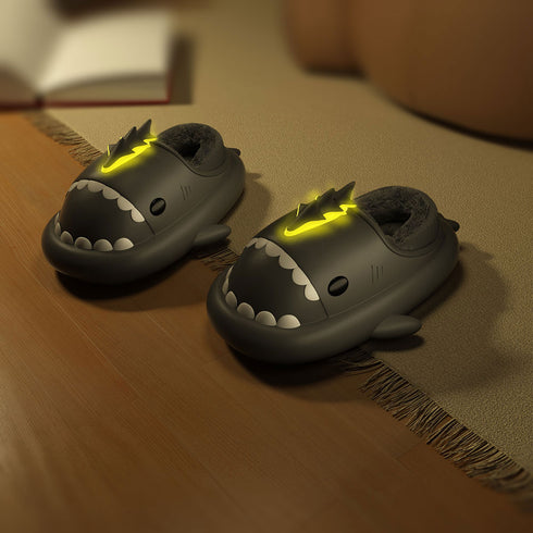 Sharkicks Basic - Winter Lightning Dragon Heel-covered Shark Slippers
