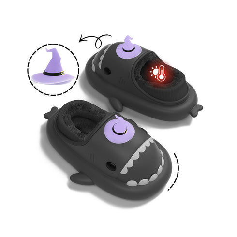 Sharkicks Basic - Winter Witch Hat Heel-covered Shark Slippers