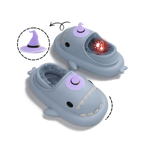 Sharkicks Basic - Winter Witch Hat Heel-covered Shark Slippers