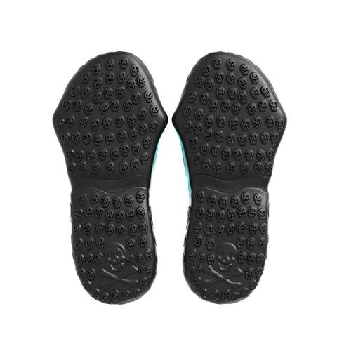 Skull Slides - Purple and Yellow Gradient