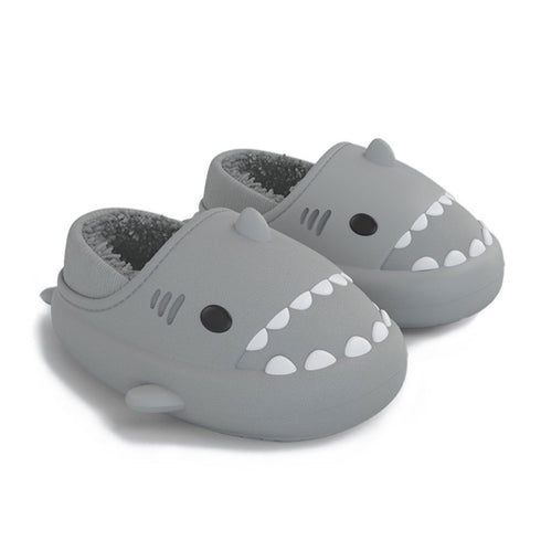 Sharkicks Basic - Hiver, Chaussons Requins Enfants, Talon Couvert