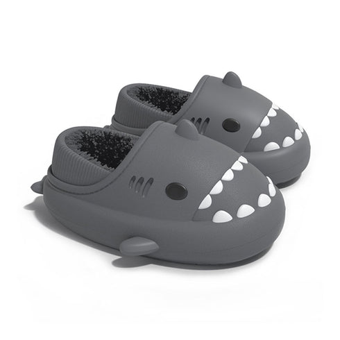 Sharkicks Basic - Hiver, Chaussons Requins Enfants, Talon Couvert