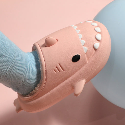 Sharkicks Basic - Invierno, Pantuflas de Tiburón Niños, Tacón Abierto