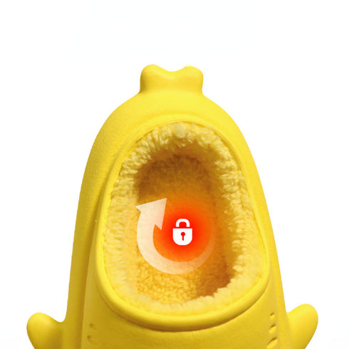 Sharkicks Basic - Invierno, Pantuflas de Tiburón Niños, Tacón Abierto