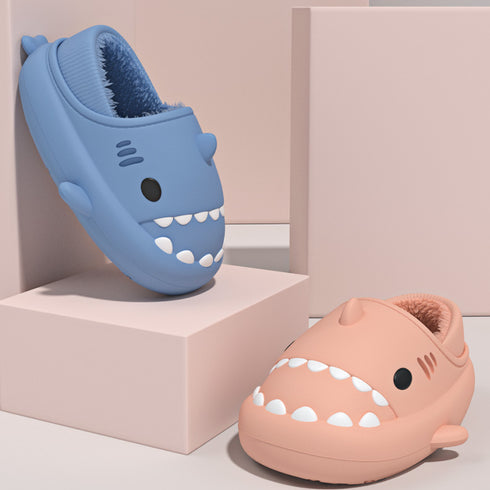 Sharkicks Basic - Hiver, Chaussons Requins Enfants, Talon Couvert
