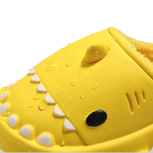 Sharkicks Basic - Invierno, Pantuflas de Tiburón Niños, Tacón Abierto