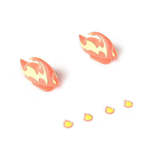 Sharkicks Pro 火焰怪獸鰭和眼睛配件