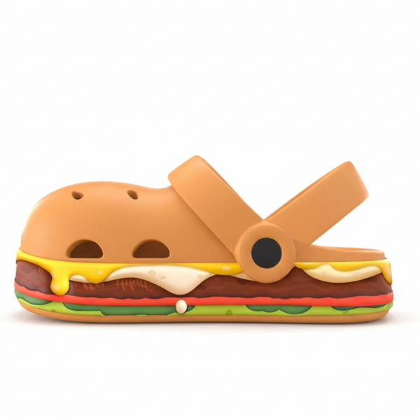 Helloslipper Hamburger mule Burger Slippers: Burger-Themed Cork-Soled Mules for Everyday  main image 4