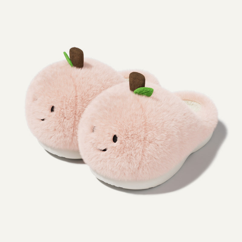 Apple Plush Stem Indoor Fluffy Slippers for Women – Hello Slippers