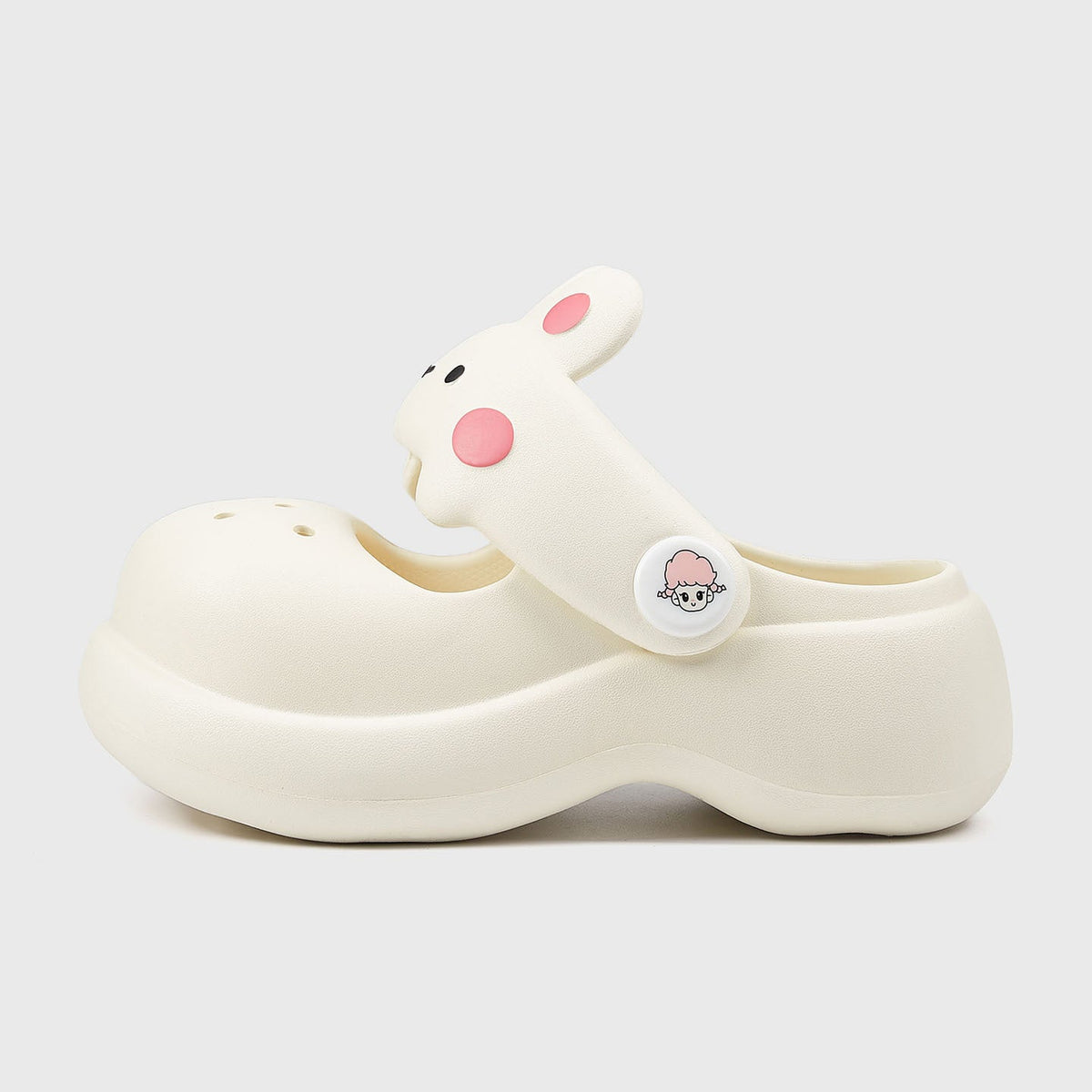 Fun Bunny Platform Clogs: Soft EVA Thick Sole Summer Sandals – Hello ...