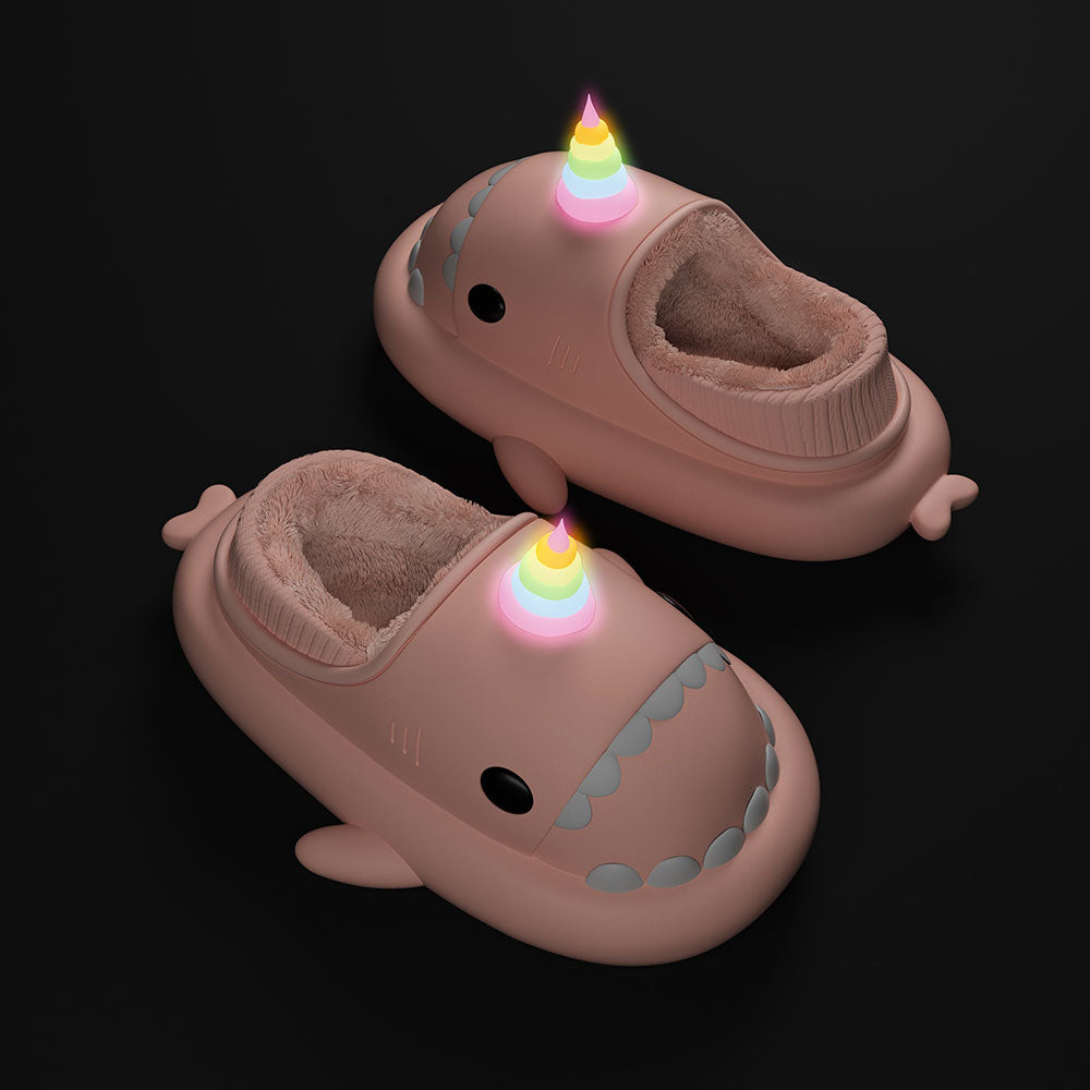 Unicorn Heel-covered Shark Slippers - Magical & Stylish | Sharkicks ...