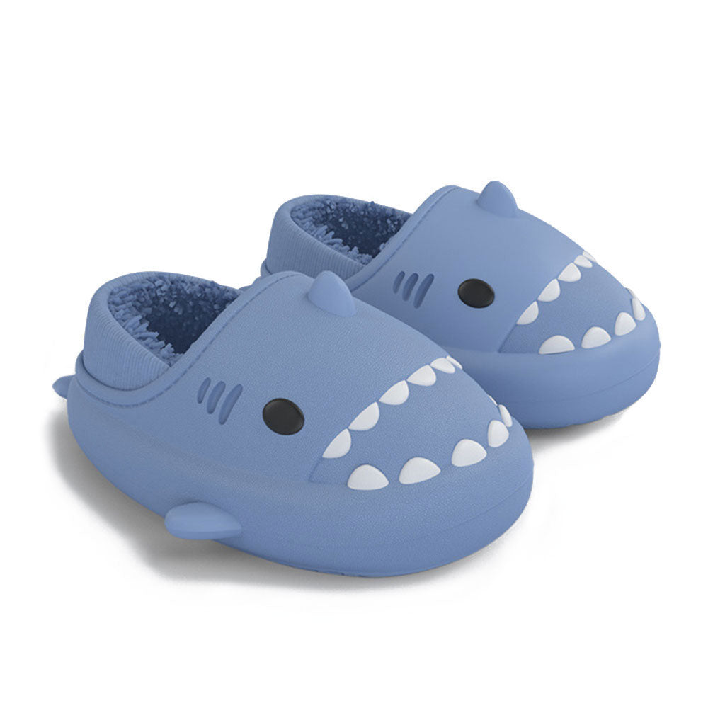 HelloSlippers Sharkicks™ Basic - Winter Kids Shark Fluffy Slippers ...